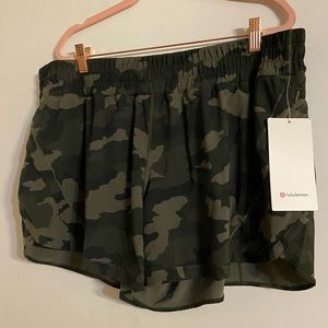 Lululemon Track That MR Camo Shorts